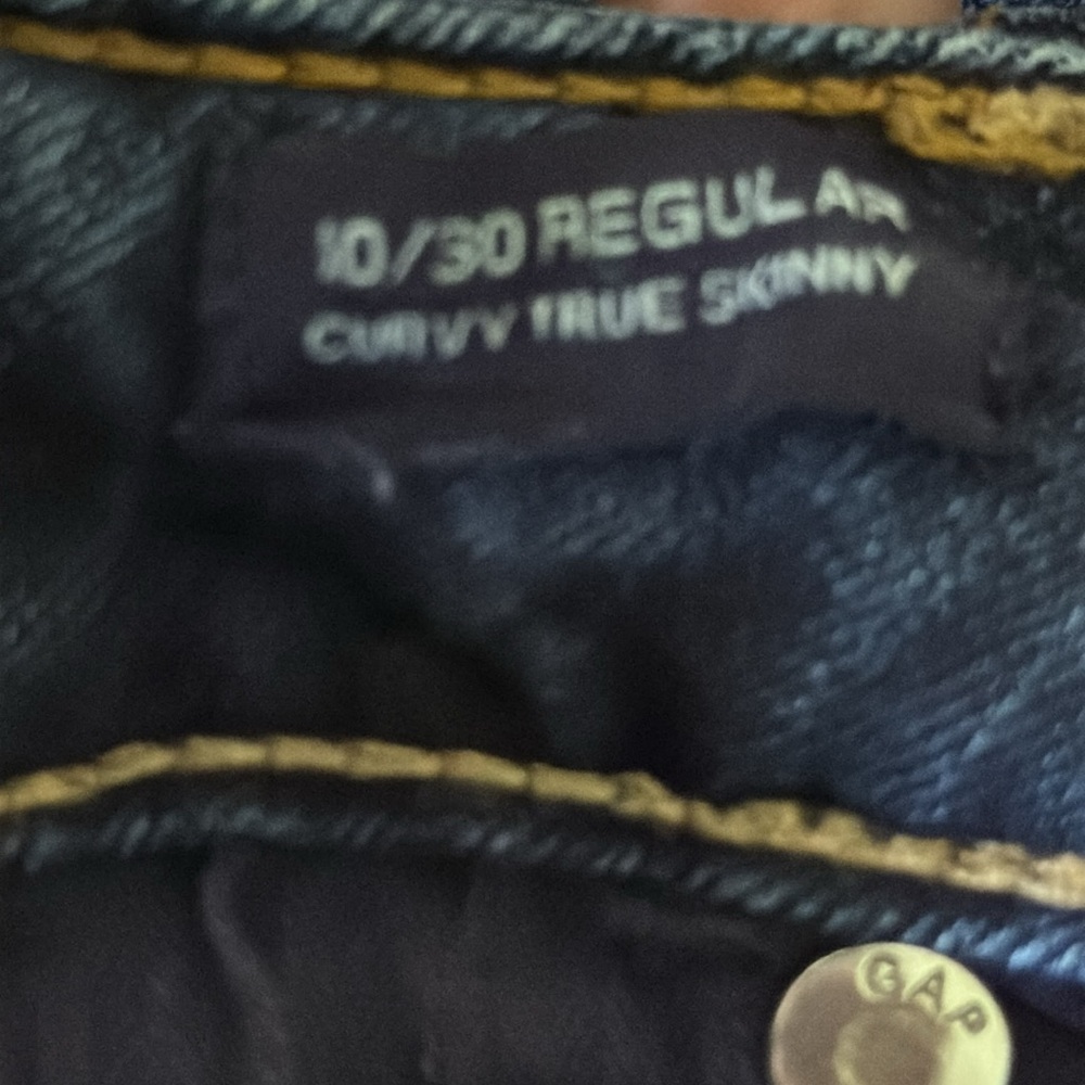GAP 1969 Curvy True Skinny Blue Women's Jeans Size 10/30 Staple, Minimalist - Picture 9 of 10